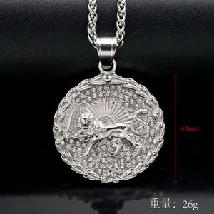 <span class=keywords><strong>Collana</strong></span> con <span class=keywords><strong>Ciondolo</strong></span> Hip Hop a Forma di <span class=keywords><strong>Leone</strong></span> della Dinastia Kaiga, Gioiello in Acciaio Inossidabile Impermeabile e Antiossidante per Uomo - Product Image 6