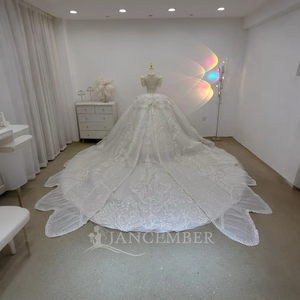 Robe de mariée de style princesse exquise, élégante, avec dos en dentelle, Lsjj59 Jancember - Product Image 2