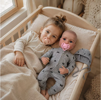 Poupée Reborn Fille de 20 Pouces, Poupée Nouveau-né Réaliste, Peau 3D Peinte à la Main, Corps Souple et Compressible, Poupée de Jeu pour Enfants