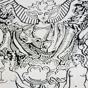 Tarot propagation tapisserie affiche belle carte de Tarot tenture murale à la main petit coton bohème couleur blanche par les expéditeurs indiens - Product Image 1