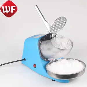 Double Blade Manual and Electric Ice Shaving Shaver Machine Snow Ice Crusher for Commercial or Home Use