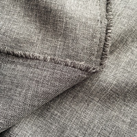 Tissu de canapé en lin uni 100 % polyester M&Y LYT-M004, stock d'usine, tissé avec motif teint, couleur unie, tissu rehaussant moins cher
