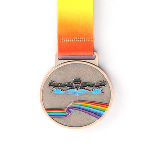 Personalizar logotipo <span class=keywords><strong>pandemia</strong></span> medalla encanto de natación medallas con cinta - Product Image 1