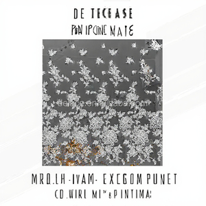 DELACE WM Tessuto in Pizzo con Delicato Motivo Floreale, Bellissimo Ricamo con Grandi Fiori Traforati per Abiti da Sposa - Product Image 4