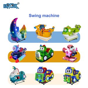 Parque de atracciones Máquina de juego que funciona con monedas Moon Rocket Kiddie Ride Metal Fibra de vidrio Kids Video Game - Product Image 3