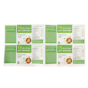 Tùy chỉnh in ấn vitamin bổ sung nhãn chai giấy tổng hợp 4 màu in ấn bao bì không thấm nước nhãn - Product Image 2