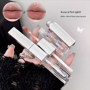 ลิปกลอสแบบสองหัว ยี่ห้อของเราเอง รุ่นขายดี เนื้อแมตต์ กลิตเตอร์ ฉ่ำวาว กันน้ำ ไม่เหนียวเหนอะหนะ วีแกน ป้องกันแสงแดด บำรุงริมฝีปาก - Product Image 5