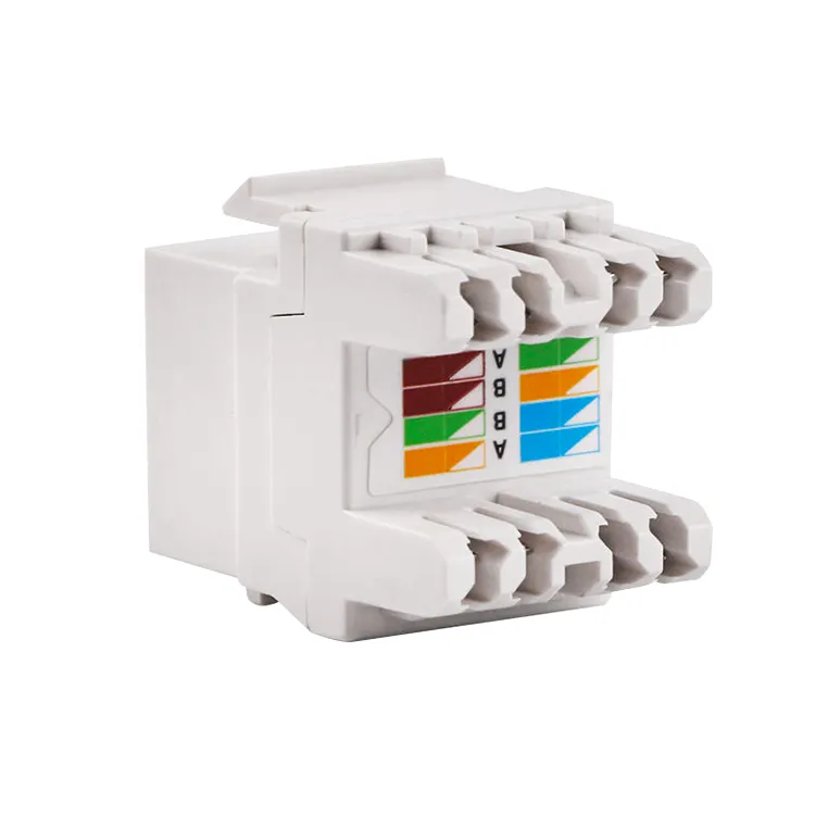 UTP keystone jack CAT6 8p8c RJ45 rede dados keystone Ethernet módulo 180 graus cat5e cat 6 jack keystone não blindado