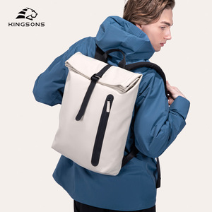 Kingsons <b>Roll</b> Top <b>Backpack</b> 20-35L Water Resistant Laptop Bag Unisex Outdoor Travel Daily Commute <b>Backpack</b> - Product Image 3