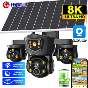 Cámara de Seguridad Tipo Domo con Energía Solar 1080P, CMOS, Tres Lentes, Visión Nocturna, PIR, P2P, IP67, Tarjeta de Memoria, 9MP, Pan-Tilt, Bidireccional, 1 Año - Product Image 2