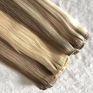 Extensiones de Cabello Natural Ruso de Alta Calidad de Jasmine Factory, Cabello Remy con Cutícula Alineada, Liso y Ligero para Balayage - Product Image 4