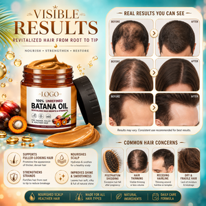 บาล์มน้ำมันบาตานาบริสุทธิ์ 100% ขายส่ง ผสมน้ำมันทีทรี ช่วยลดผมชี้ฟู บำรุงเส้นผมให้ชุ่มชื้น ดูสุขภาพดีขึ้น - Product Image 2