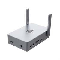 Casing Logam KUONGSHU NEW OrangePi5/PI5B, Cangkang Logam Khusus untuk Papan Pengembangan Orange Pi5/PI5B dengan Antena dan Thermal Grease