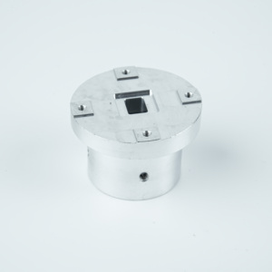 프리미엄 품질 정밀 알루미늄 합금 CNC 밀링 원형 마운트 베이스 플레이트 나사형 인서트 장착 장비 위치 지정용 - Product Image 1