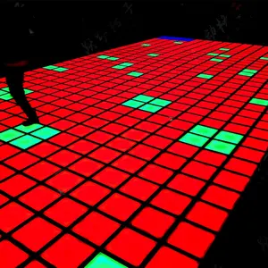 China Factory Funny Activate Game Led Floor 30x30cm Luz interactiva Juego activo Led Floor para sala de juegos