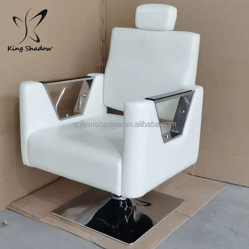 サロンヘア機器サロン家具安い白い理髪椅子1サロンチェア