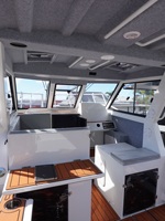 Bateau de pêche sportive de luxe SeaKing certifié CE, coque en aluminium 5083 de qualité marine, entièrement soudée en V profond