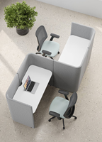 Espace de travail bureau bureau modulaire écran de confidentialité extensible poste de travail