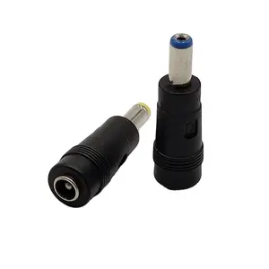 DC 5,5x2,5 Adapter Buchse zu Stecker 5,5x2,1 Blau Gelb Spitze DC-Stroma schluss 5,5x2,5 an Stecker 2,1x5,5mm DC-Stecker 5,5x2,5 Buchse