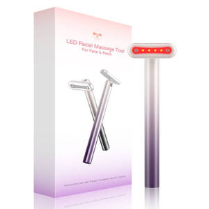 Alat Perawatan Kulit 4 in 1 Genggam Terapi Cahaya Merah Pemijat Mata Isi Ulang USB Penghilang Kerut EMS Perangkat Kecantikan Hangat - Product Image 6