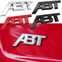 Emblème 3D en métal ABT pour calandre avant, aile latérale, hayon arrière, autocollant de voiture VW Audi A3 A4 A5 A6 A7 A8 Q3 Q5 Q7 TT RS