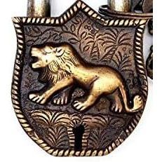 Christmas Sale Functional Brass Tiger Design Door Lock Smart Safety <b>Padlock</b> with 2 <b>Waterproof</b> Keys - Product Image 4