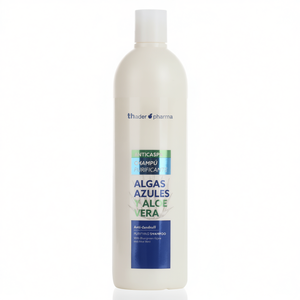 Champú Purificante Herbal Thader Pharma con Algas Verdes y Aloe Vera, Fórmula Líquida Limpiadora Anticaspa - Product Image 2