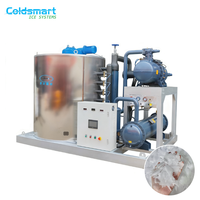 Coldsmart, la machine à glace en flocons la plus vendue, 3 tonnes, 5 tonnes, 10 tonnes, machine à glace en flocons, machine à glace en flocons pour le marché du poisson et des fruits de mer