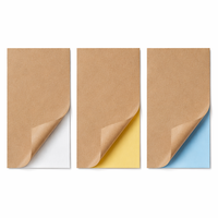 Papier autocollant kraft A4 en vrac, 210x297mm, feuilles d'étiquettes imprimables, adhésif puissant, brun, pour étiquettes, fournitures de bureau