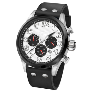 Mode Sport grande taille hommes montres bracelet en caoutchouc 10ATM étanche <span class=keywords><strong>Chrono</strong></span> montres pour hommes montre calendrier U2996 - Product Image 3