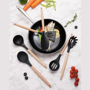 Toallwin dụng cụ nhà <span class=keywords><strong>b</strong></span>ếp phụ kiện đồ dùng nấu ăn dao đặt dao nhà <span class=keywords><strong>b</strong></span>ếp dao Silicone đồ dùng nhà <span class=keywords><strong>b</strong></span>ếp <span class=keywords><strong>b</strong></span>ộ với khối gỗ - Product Image 5