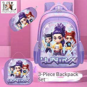 กระเป๋าเป้สะพายหลังเด็ก 3 มิติ ลายการ์ตูนอนิเมะ 3 ชิ้น วัสดุ EVA ระบายอากาศได้ดี สำหรับเด็กประถม เด็กชาย เด็กหญิง ลายสาวน้อยเวทมนตร์ - Product Image 1