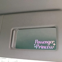 Passager princesse miroir autocollant décoratif rétroviseur décalcomanies personnalité autocollant créatif
