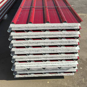 पूर्वचित्रित शीट धातु पॉलीयूरेथेन मुखौटा एल्यूमीनियम इन्सुलेशन दीवार पैनल ठंडे कमरे के लिए psh सैंडविच छत पैनल - Product Image 3