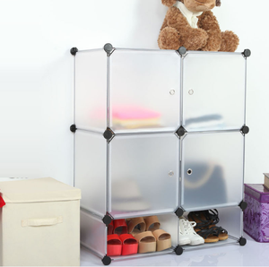 <span class=keywords><strong>Armadio</strong></span> pieghevole in plastica <span class=keywords><strong>armadio</strong></span> con scarpiere materiale PP mobili da soggiorno per uso domestico - Product Image 3