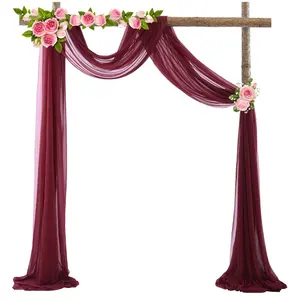 Hot Selling Wedding Arch Draping Fabric For Party Wall Decoration Backdrop Curtains Drapes For Wedding Draping Fabric