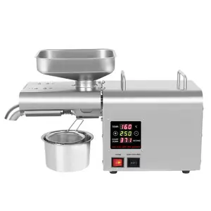 Máquina de prensa de aceite automática inteligente para el hogar K28S, buena máquina de fabricación de aceite de soja de girasol para pequeñas empresas
