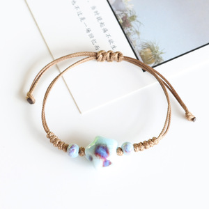 Bracelets tissés en perles de céramique de style ethnique coloré, <span class=keywords><strong>petits</strong></span> <span class=keywords><strong>bijoux</strong></span> pour couples, vente en gros d'usine - Product Image 5