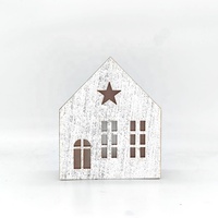 Lumière LED décorative de Noël USUN de style nordique en forme de maison en bois, écologique, durable et multicolore