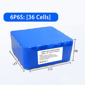 24V 18000mAh 18650 Lityum Pil (A Sınıfı Hücreler) 36 Adet + Ücretsiz DIY Adaptörler, 24V Uygulamalar için Özelleştirilebilir Şekil/Voltaj - Product Image 2