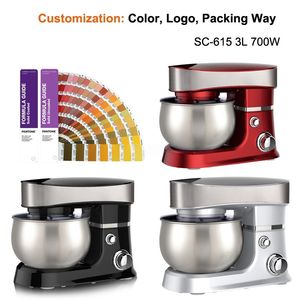 <span class=keywords><strong>Robot</strong></span> de cuisine compact en acier inoxydable, <span class=keywords><strong>mini</strong></span>-mélangeur électrique pour œufs et aliments, commandes par bouton-poussoir, capacité de 3 L - Product Image 4