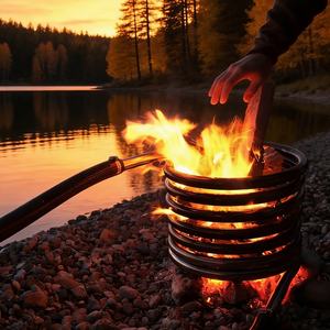 Bobine de chauffage à bois en acier inoxydable sur mesure pour <span class=keywords><strong>chauffe</strong></span>-<span class=keywords><strong>eau</strong></span> extérieur, camping et bain à remous - Product Image 6