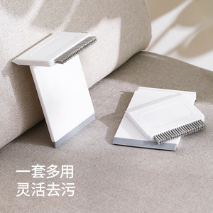 Multi Functional Household Cleaning Brush Nylon Bristles For Glass Countertop Stovetop Crevice Scraper Mini Squeegee - Product Image 1