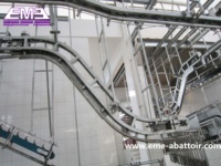 Palan de pente de carcasse de bétail pour levage de vache de bétail pour saigner l'équipement d'abattage pour l'usine d'abattoir de bétail