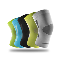 Genouillère de compression en nylon sur mesure, respirante, avec points antidérapants, fine, pour soutien du genou, fabriquée en Chine