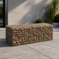 Panier Gabion à Trous Carrés en Fil Galvanisé pour Mur Végétal, Jardin, Patio, Cour, Allée, Projet Paysager – Tailles Personnalisées