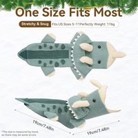 Chaussettes de sol de Noël mignonnes en 3D avec des animaux |    Coton chaud et respirant (thème amusant pour enfants) |   Antidérapant et festif |   Vente en gros