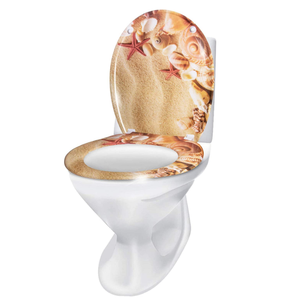 Asiento de Inodoro UF de Diseño Moderno para Uso Familiar, Hoteles, Restaurantes, Hospitales, Escuelas y Empresas, Cierre Lento, WONDER WD-805, Resina de Urea, Femenino - Product Image 4