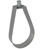 Collier de fixation en acier zingué pour tuyau d'arrosage, support en forme de poire pour une organisation efficace des systèmes d'arrosage en construction