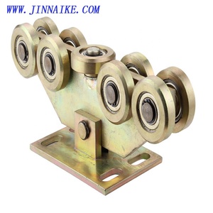 Roues de porte coulissante en acier et aluminium de conception moderne, <span class=keywords><strong>roue</strong></span> à bras articulé à <span class=keywords><strong>ressort</strong></span> <span class=keywords><strong>pour</strong></span> quincaillerie de porte de garage - Product Image 2